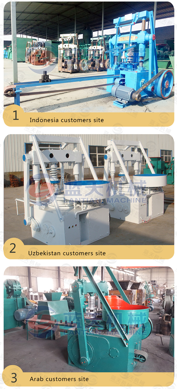 Customers site of honeycomb coal briquette machine