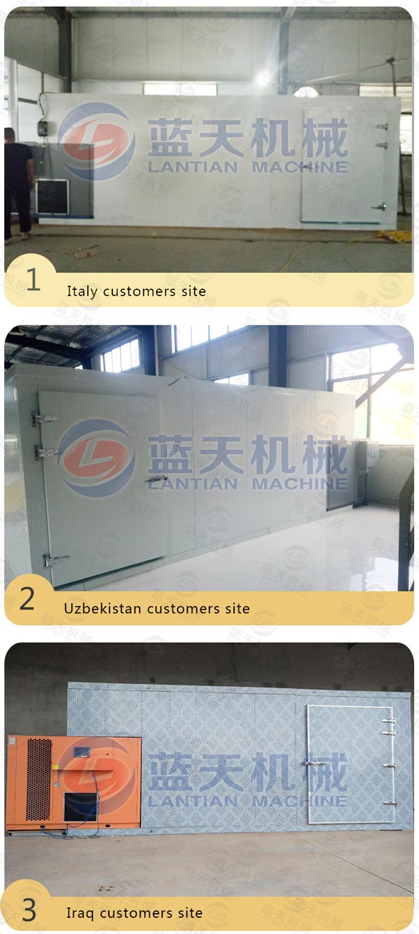 Customers site of charcoal briquette dryer