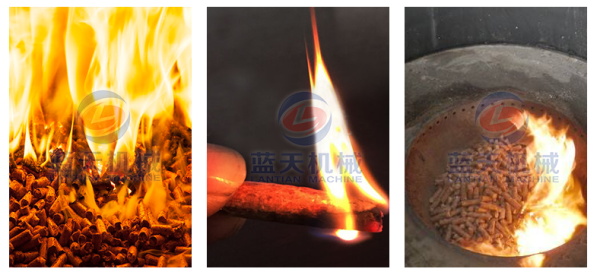 Burning effect of biomass pellet machine