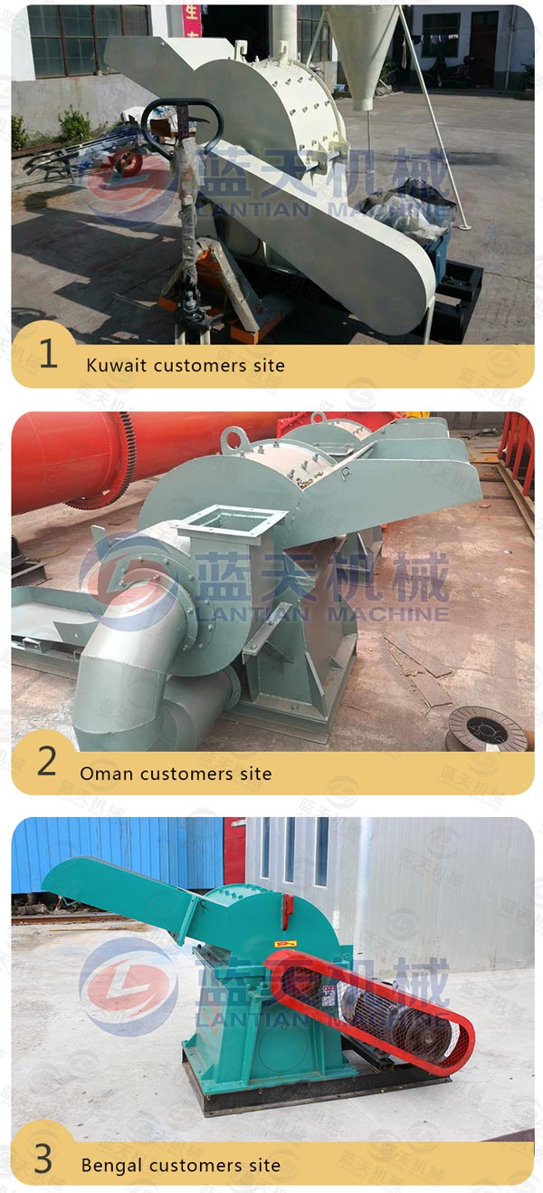 Customers site of sawdust crusher machine