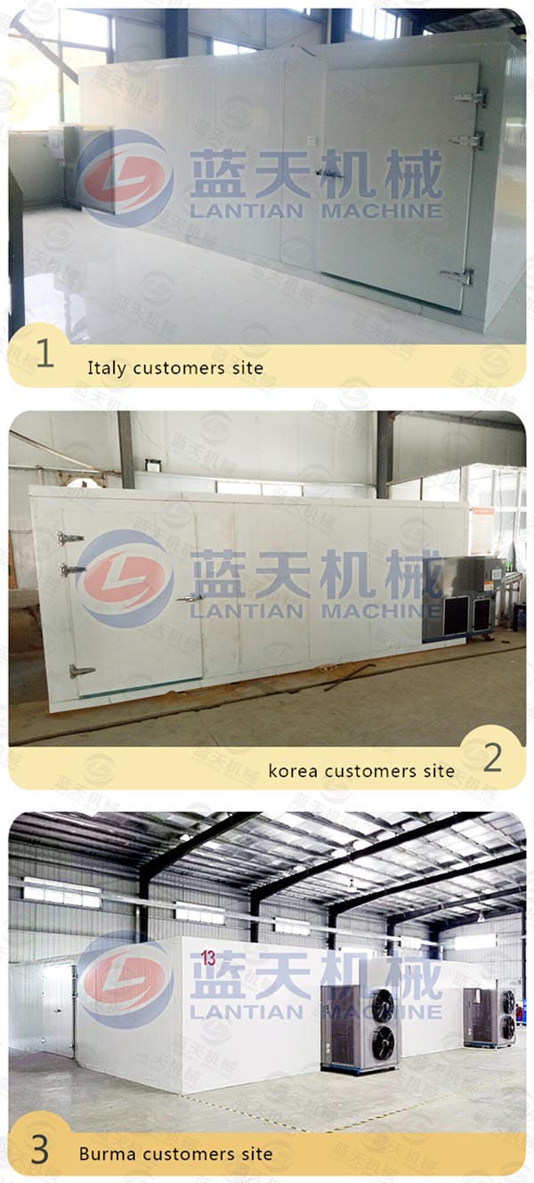 Customers site of industrial dryer