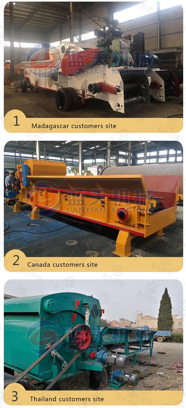 Customers site of biomass crusher