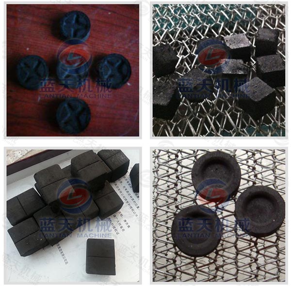 Finished products of shisha charcoal tablets pressing machine