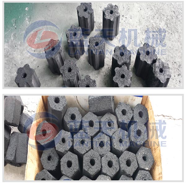 Finished products of lignite briquetting machine